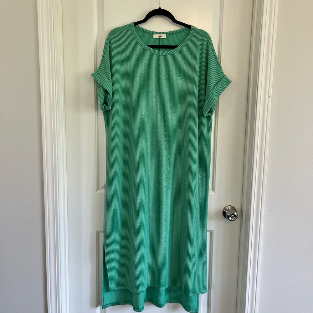 Entro ribbed maxi shift dress size xl